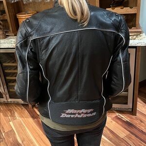 Harley Davidson, leather breathable, riding jacket